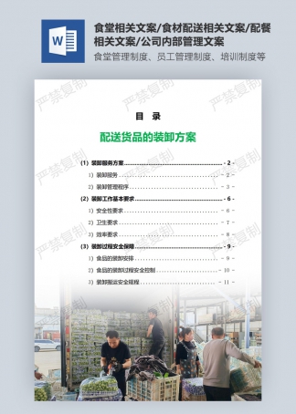 配送货品的装卸方案